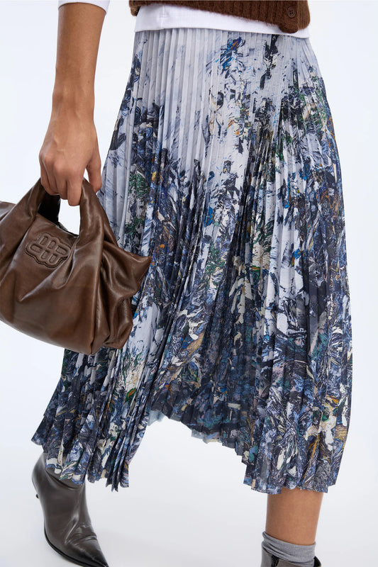Charming Skirt, Print Grey