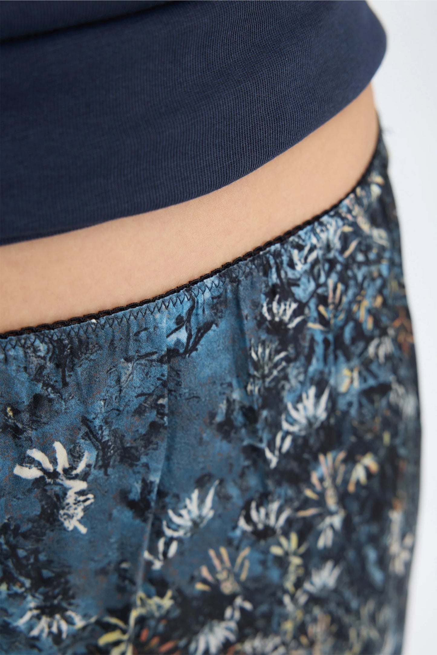 Vaia Skirt, Print Blue