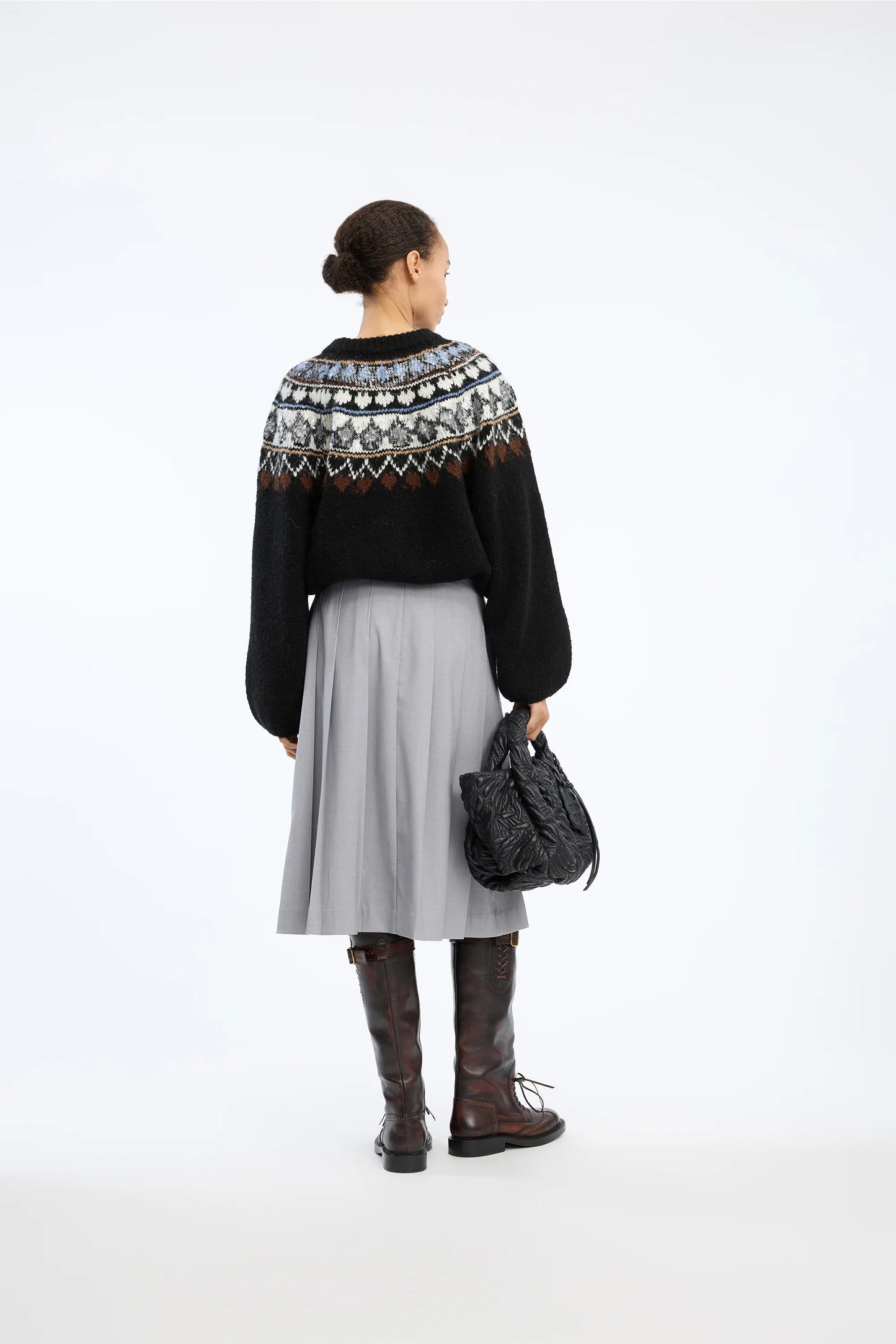Vaffie Knit, Mix Black