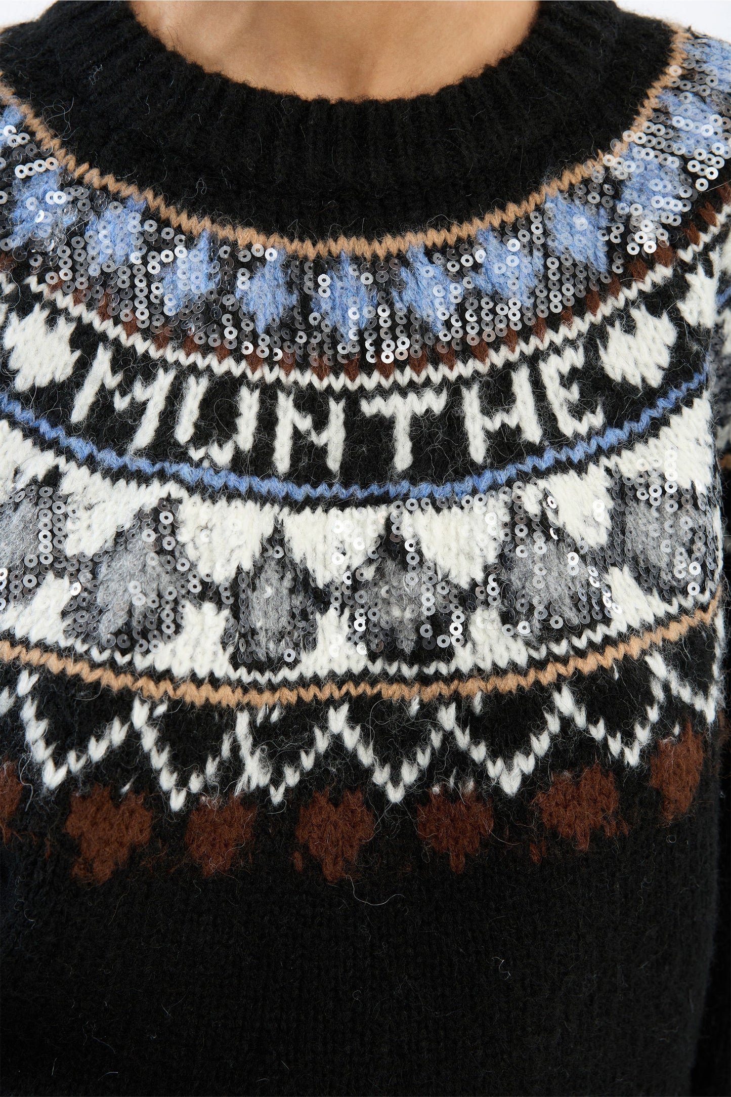Vaffie Knit, Mix Black