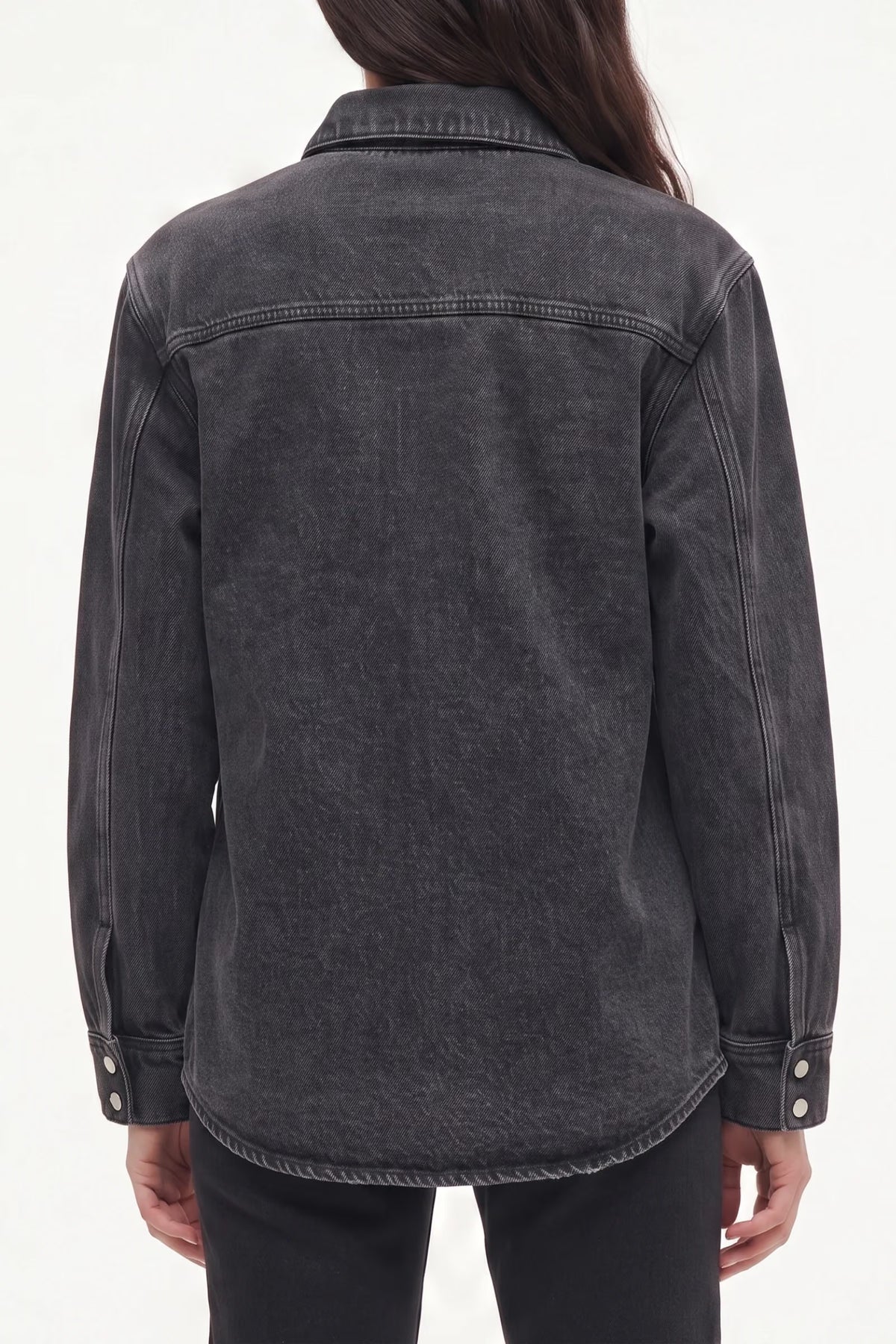 Blackout Shacket, Washed Black