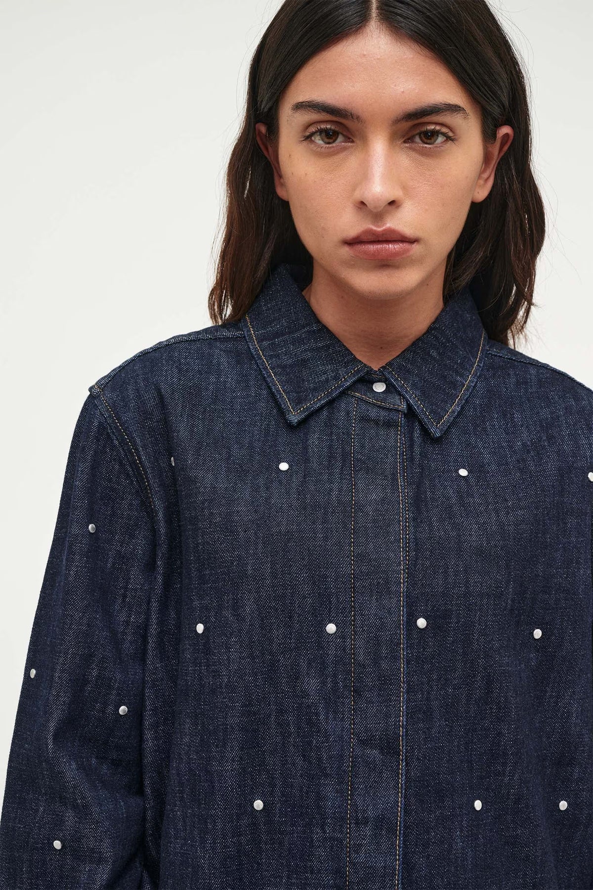 Rivet Shirt Rinse Indigo, Neuw