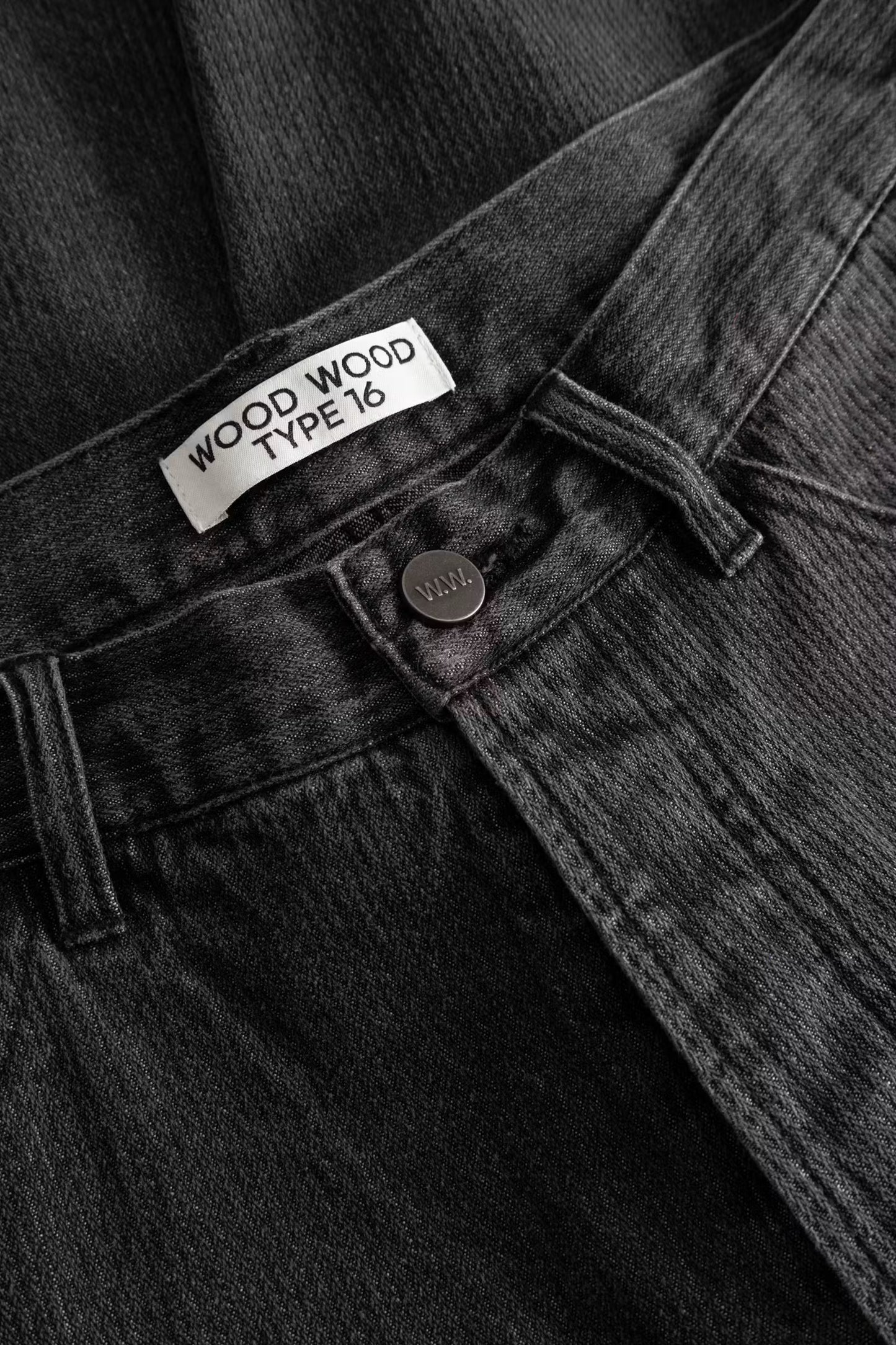 WWType 16 Jorts, Washed Black