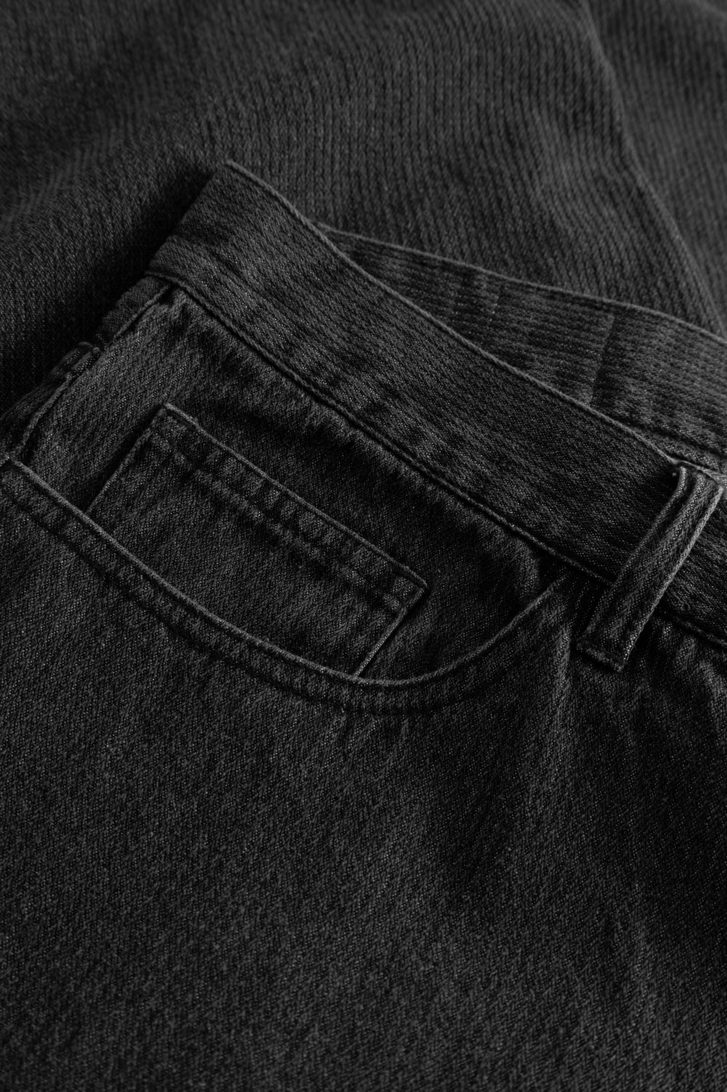 WWType 16 Jorts, Washed Black