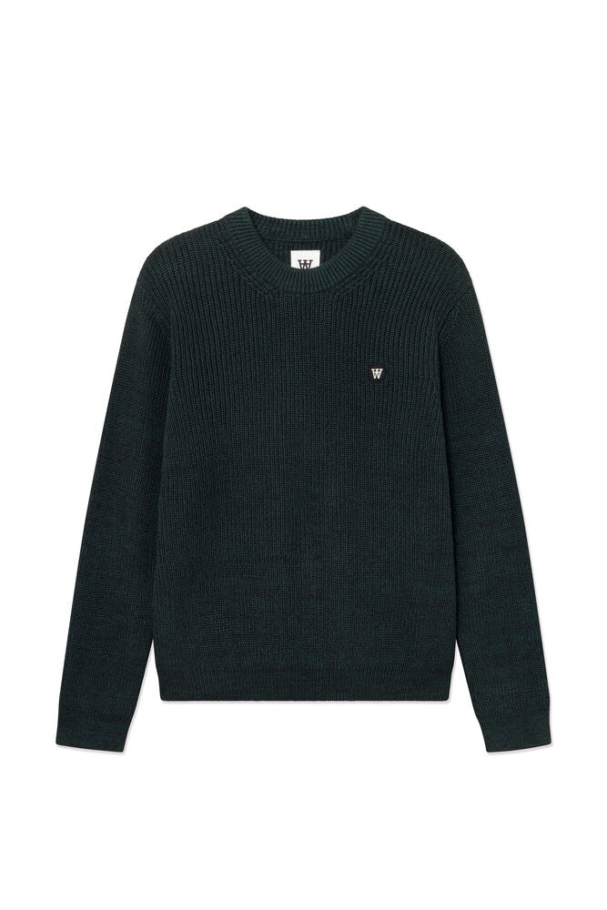 WWHalum Crew Neck Ponderosa Pine Melange, Wood Wood, Såininorden