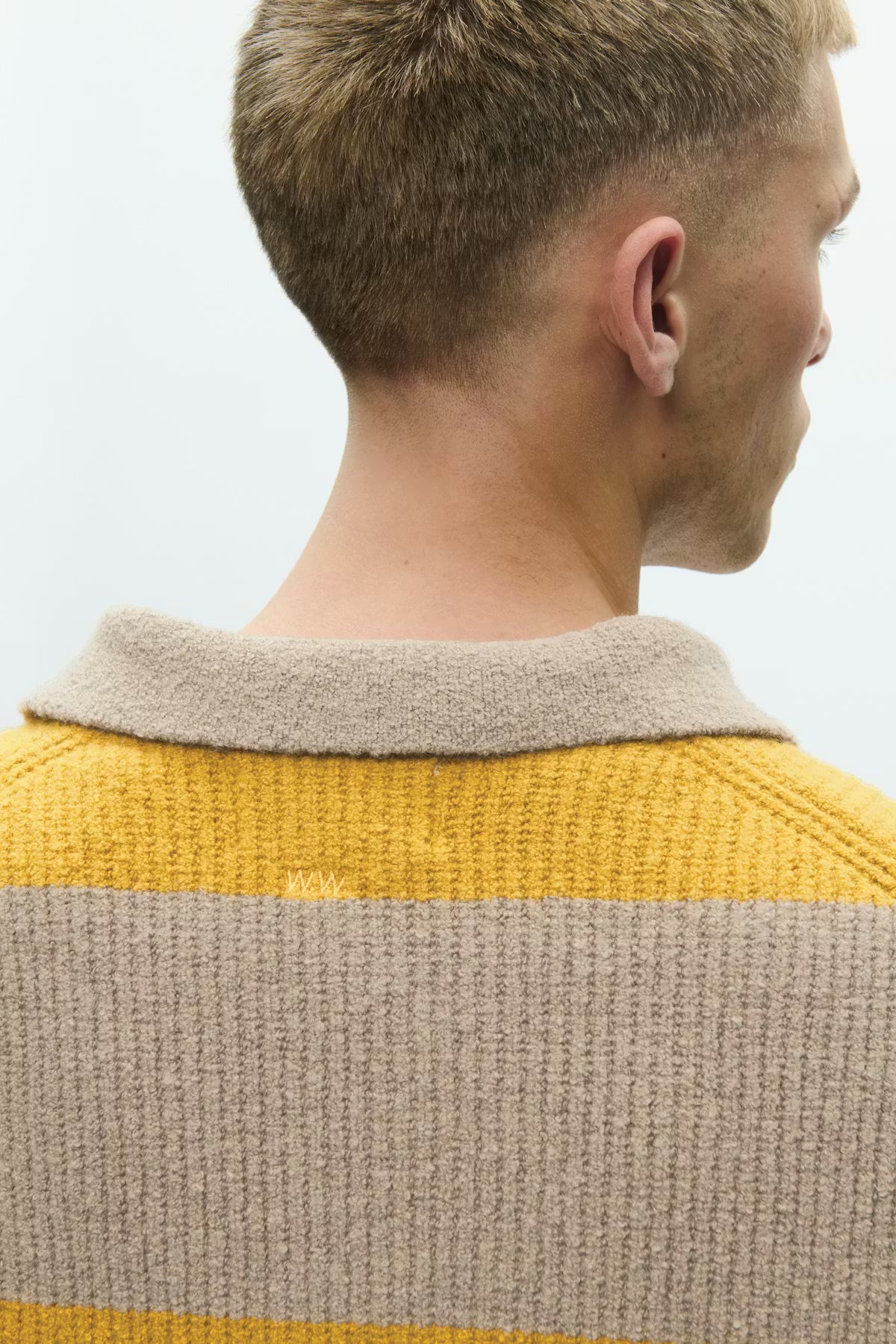 WWKimse Polo, Golden Palm Stripe