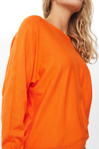 Nudaya Pullover, Red Orange