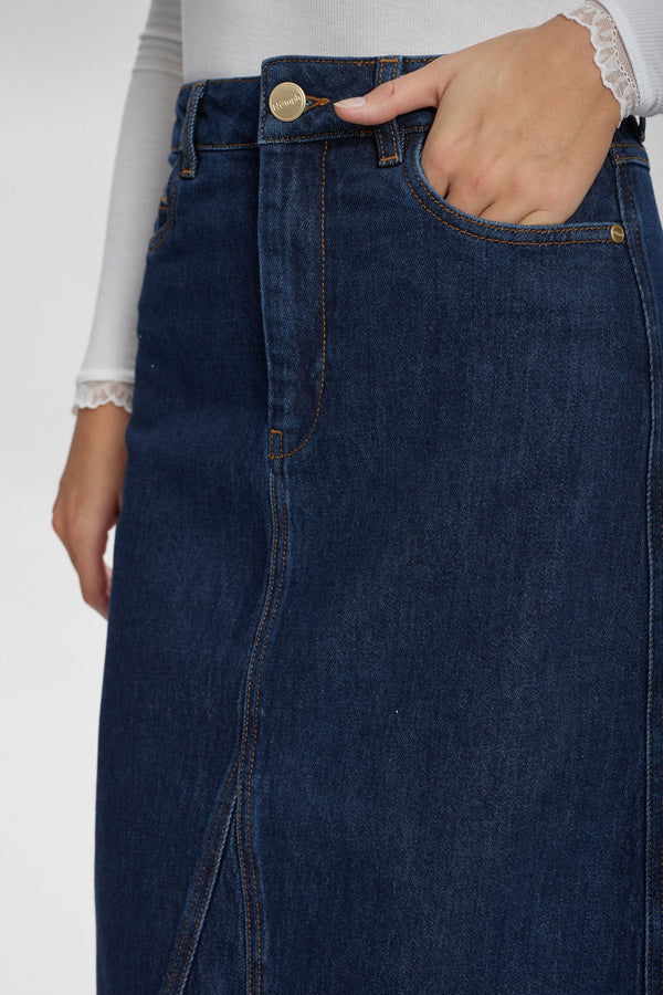 Nulondon Skirt, Dark Blue Denim