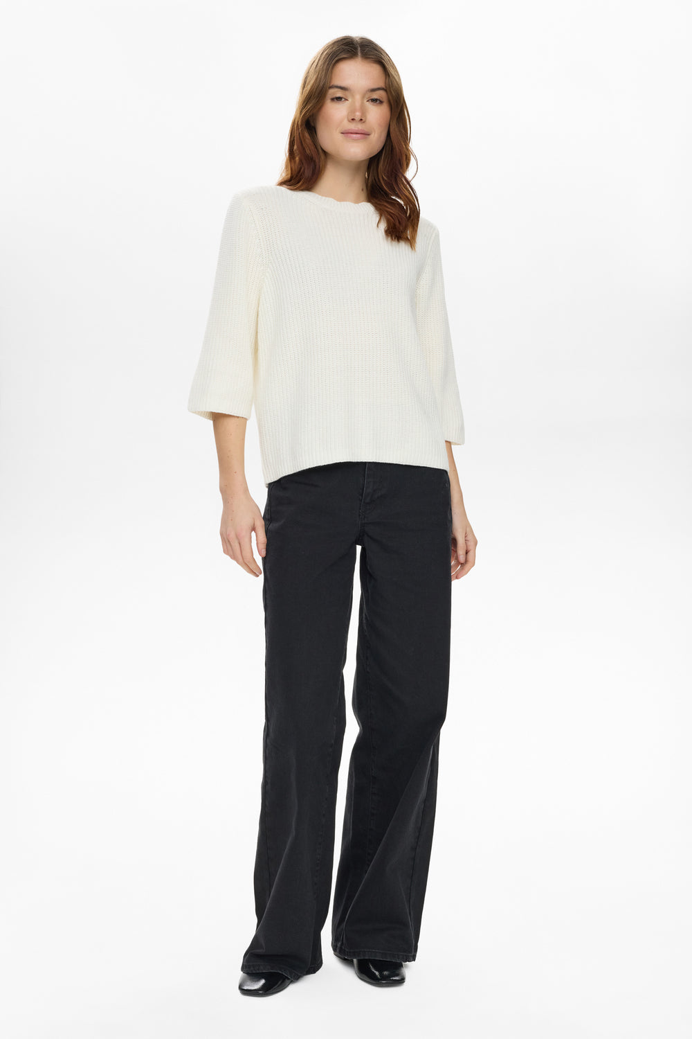 Numarley SS Pullover, Cloud Dancer