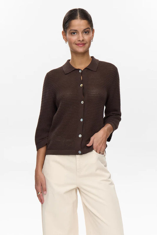 Nuvilde Cardigan, Black Coffee