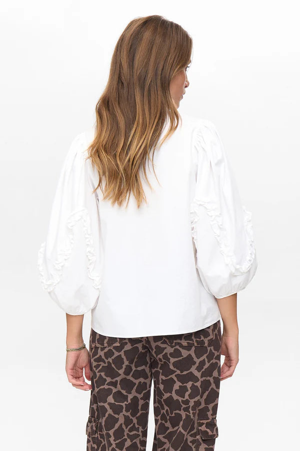 Nuaiko Shirt, Bright White