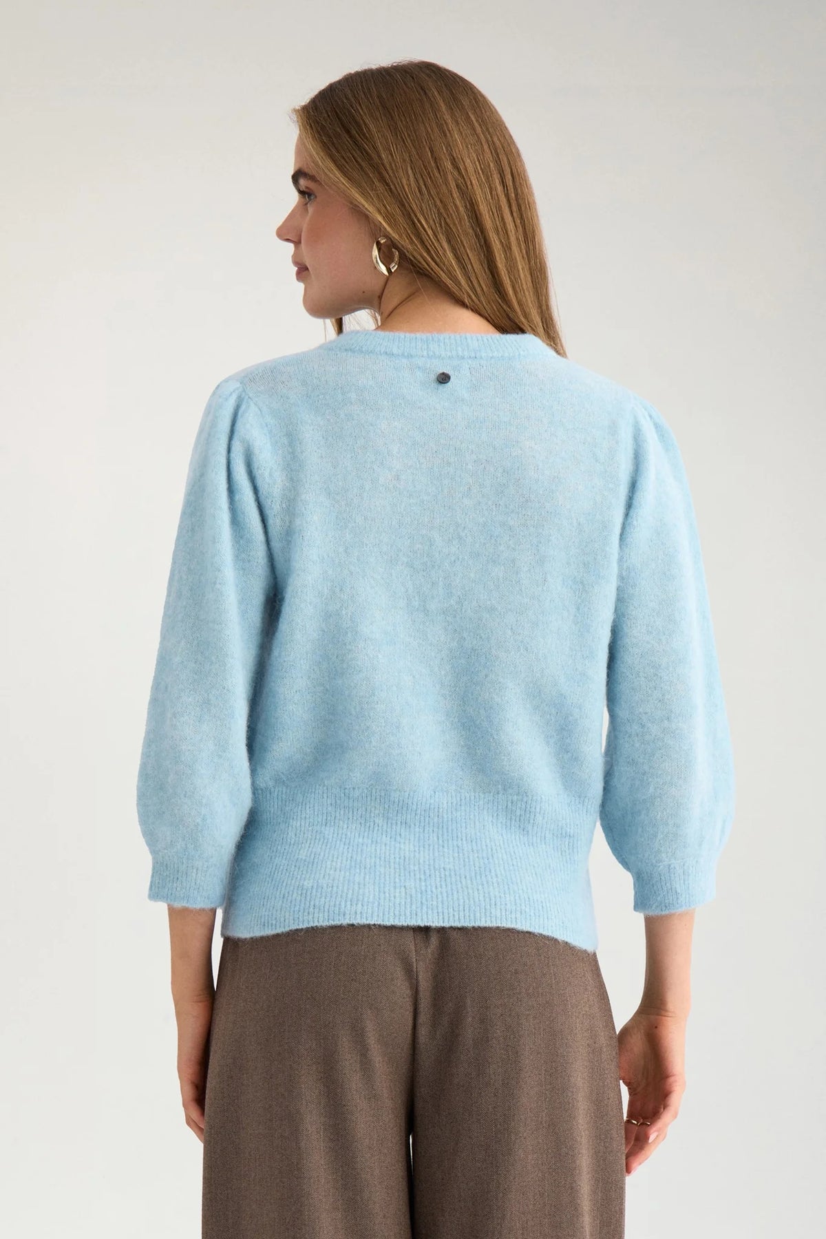 Nusuri Brushed SS Pullover, Forget Me Not