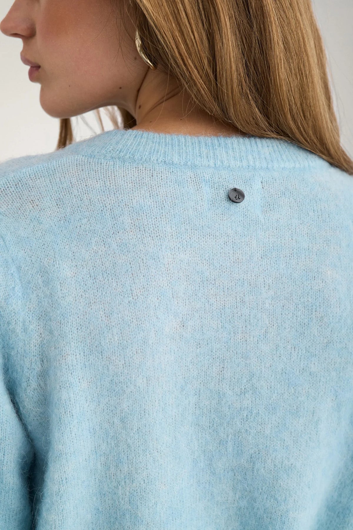 Nusuri Brushed SS Pullover, Forget Me Not