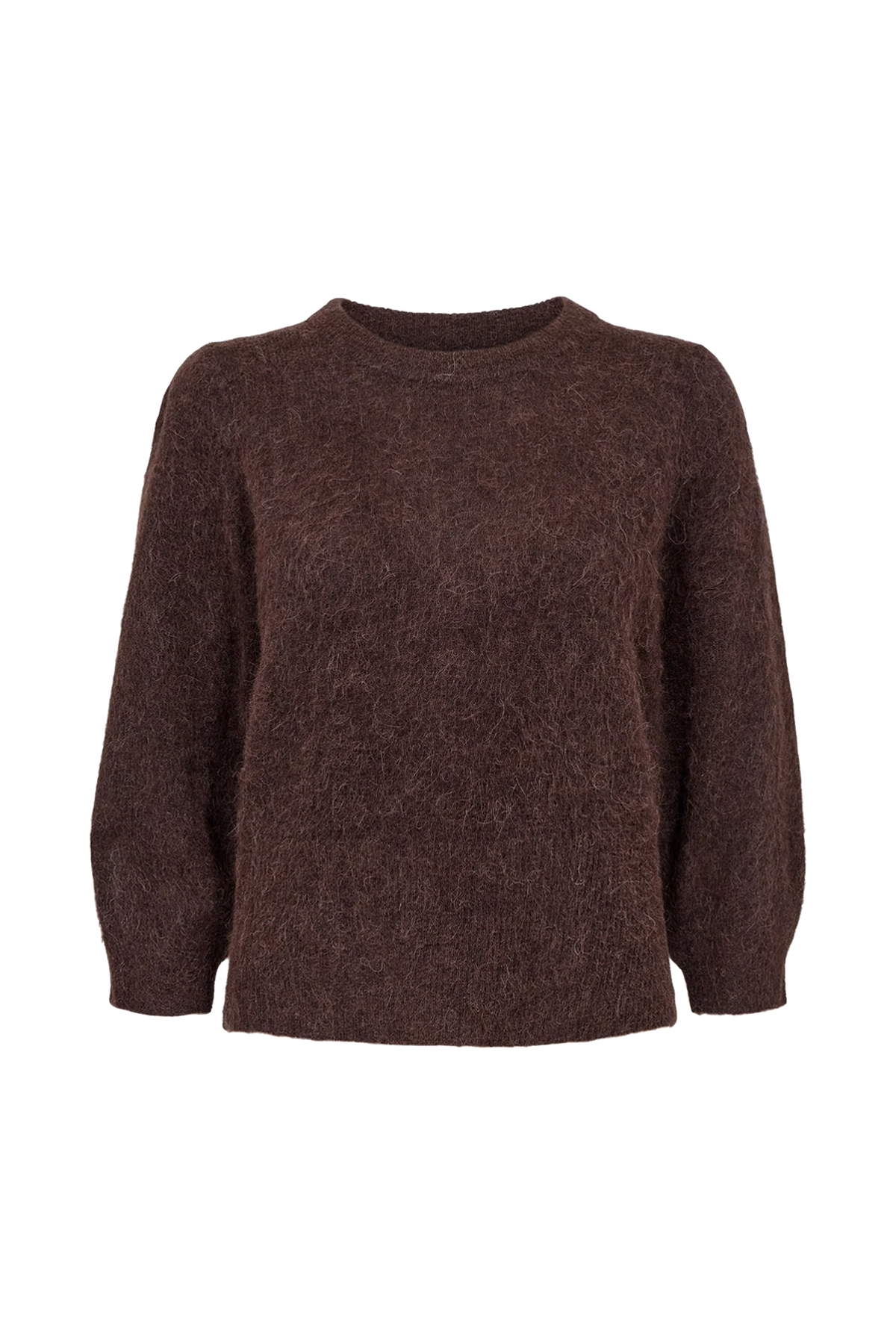 Nusuri Brushed SS Pullover Chocolate Plum, Nümph