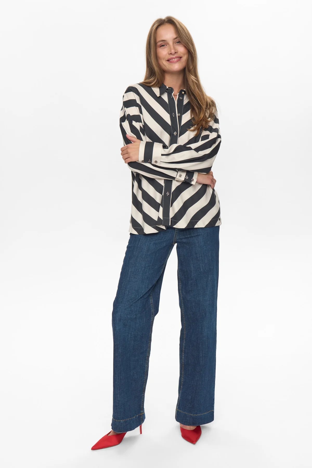 Numinzu Stripe Shirt, Caviar