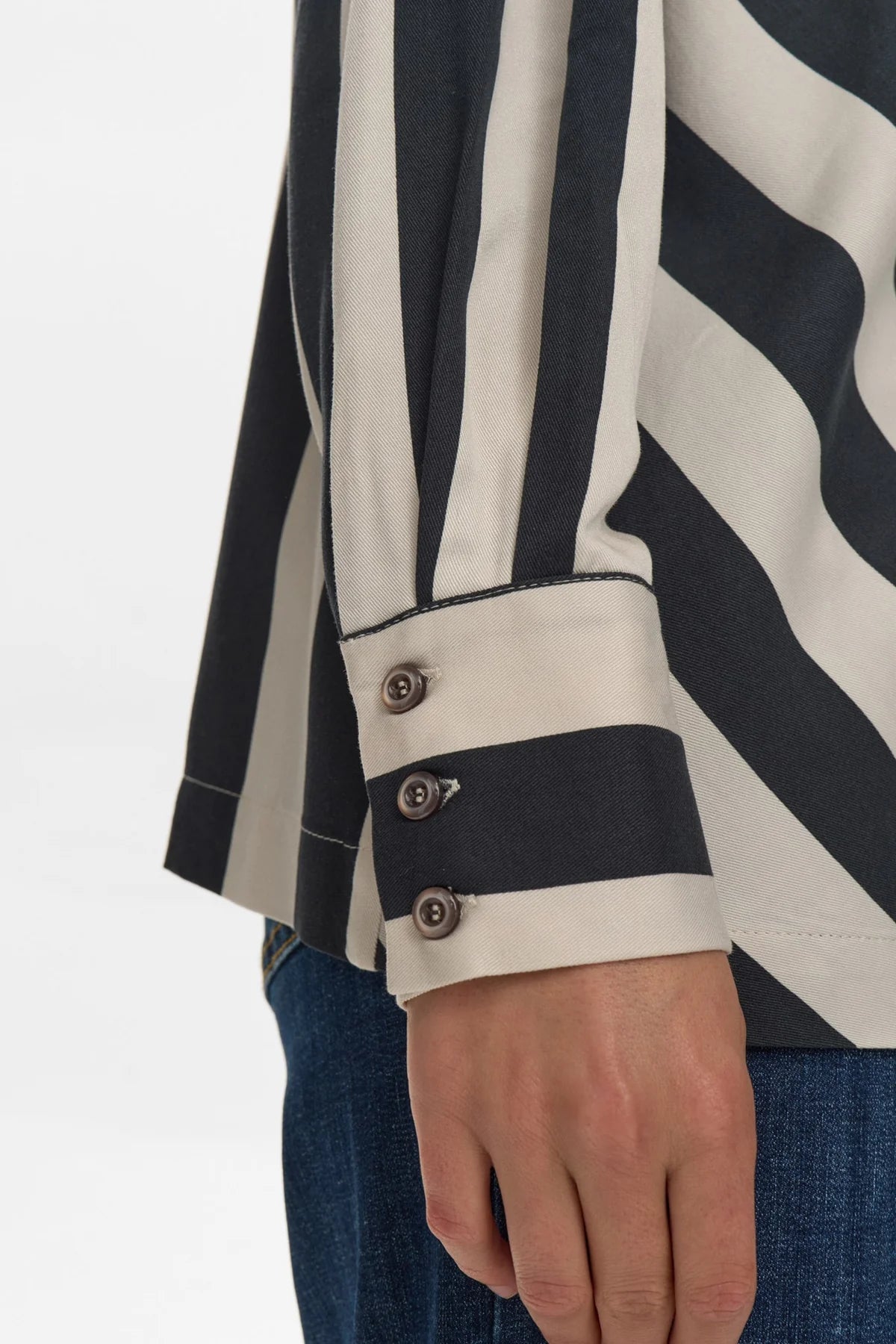 Numinzu Stripe Shirt, Caviar