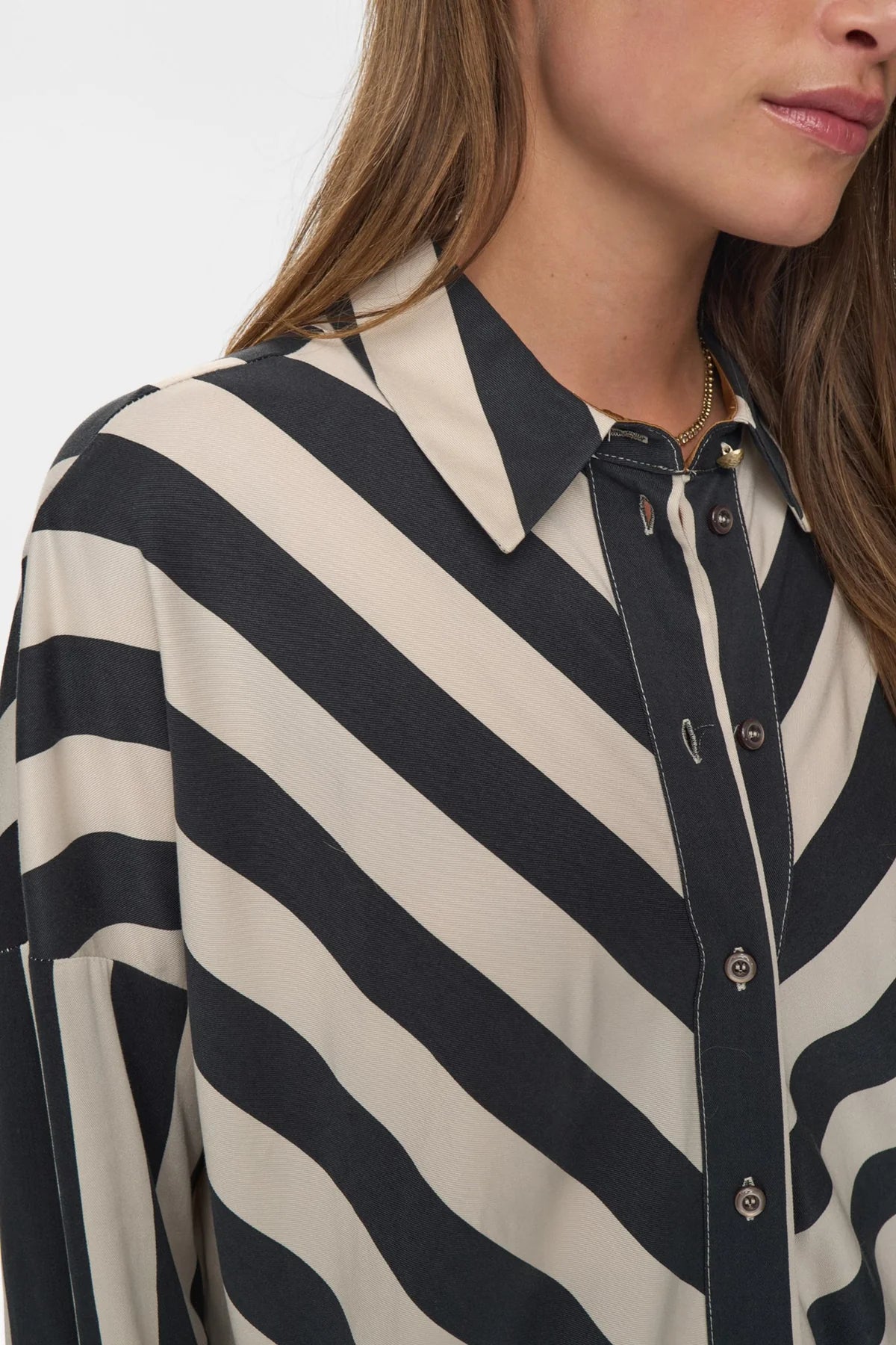 Numinzu Stripe Shirt, Caviar