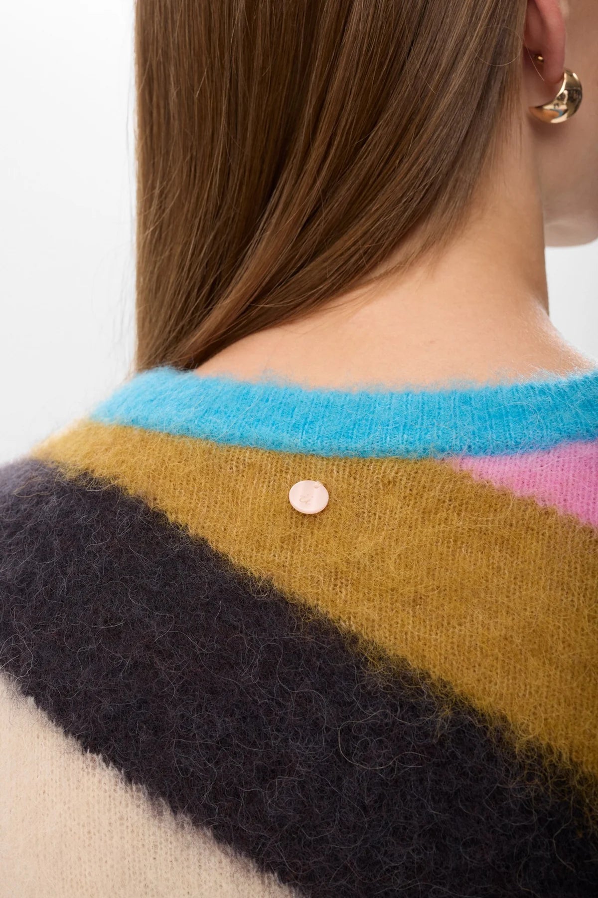 Nusuri Multi Stripe Pullover, Obsidian