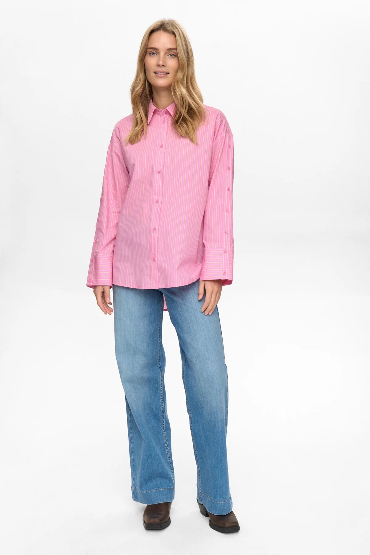 Nualica Shirt, Fuchsia Pink