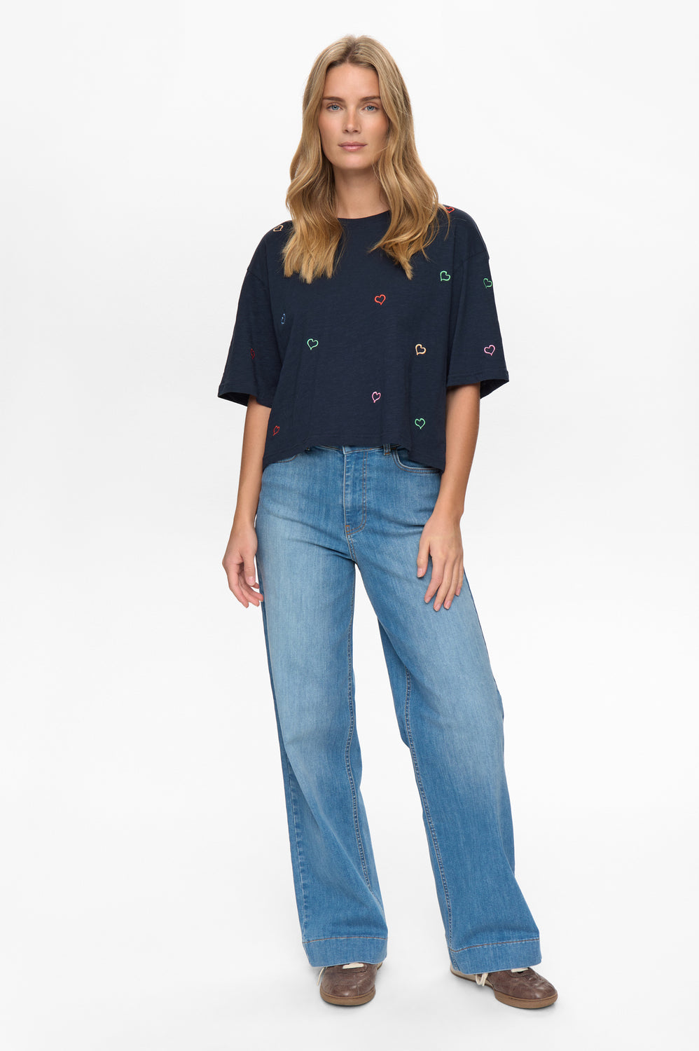 Nulovine Boxy T-shirt, Dark Sapphire