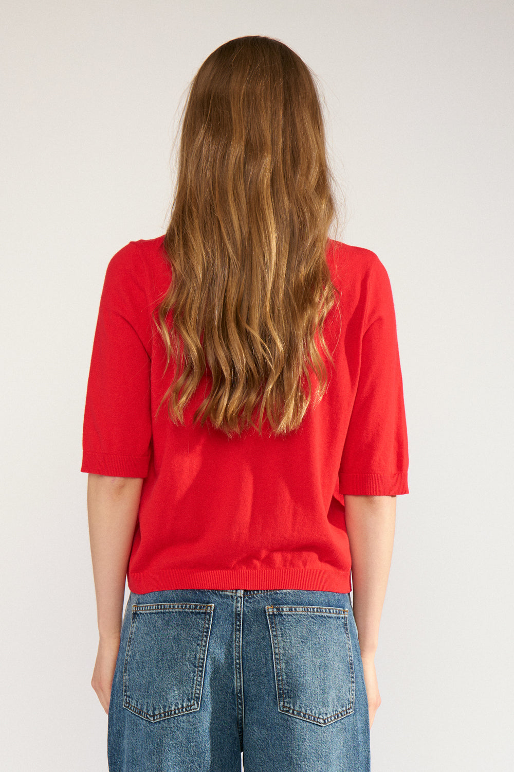 Nucally SS Pullover, Goji Berry