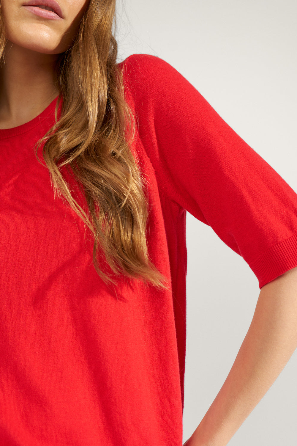 Nucally SS Pullover, Goji Berry