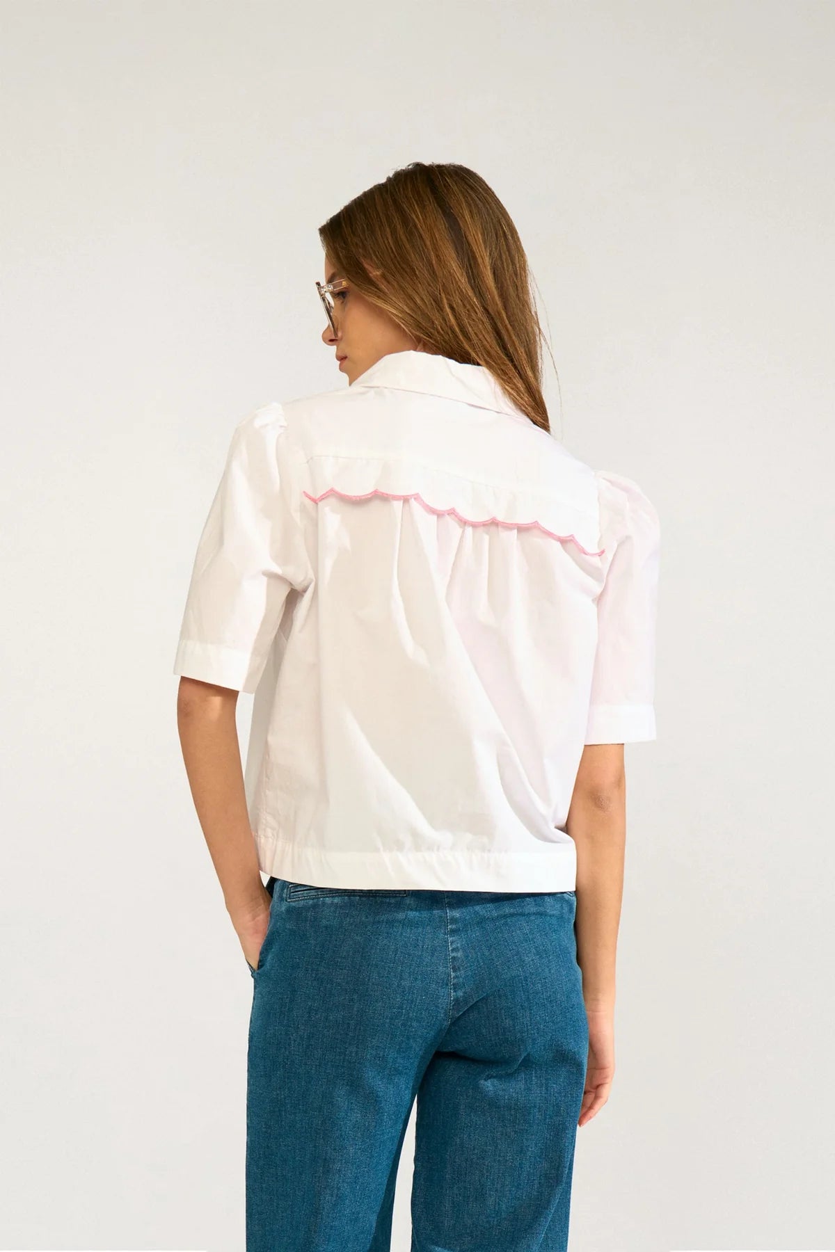 Nusienna Shirt, Bright Wihite