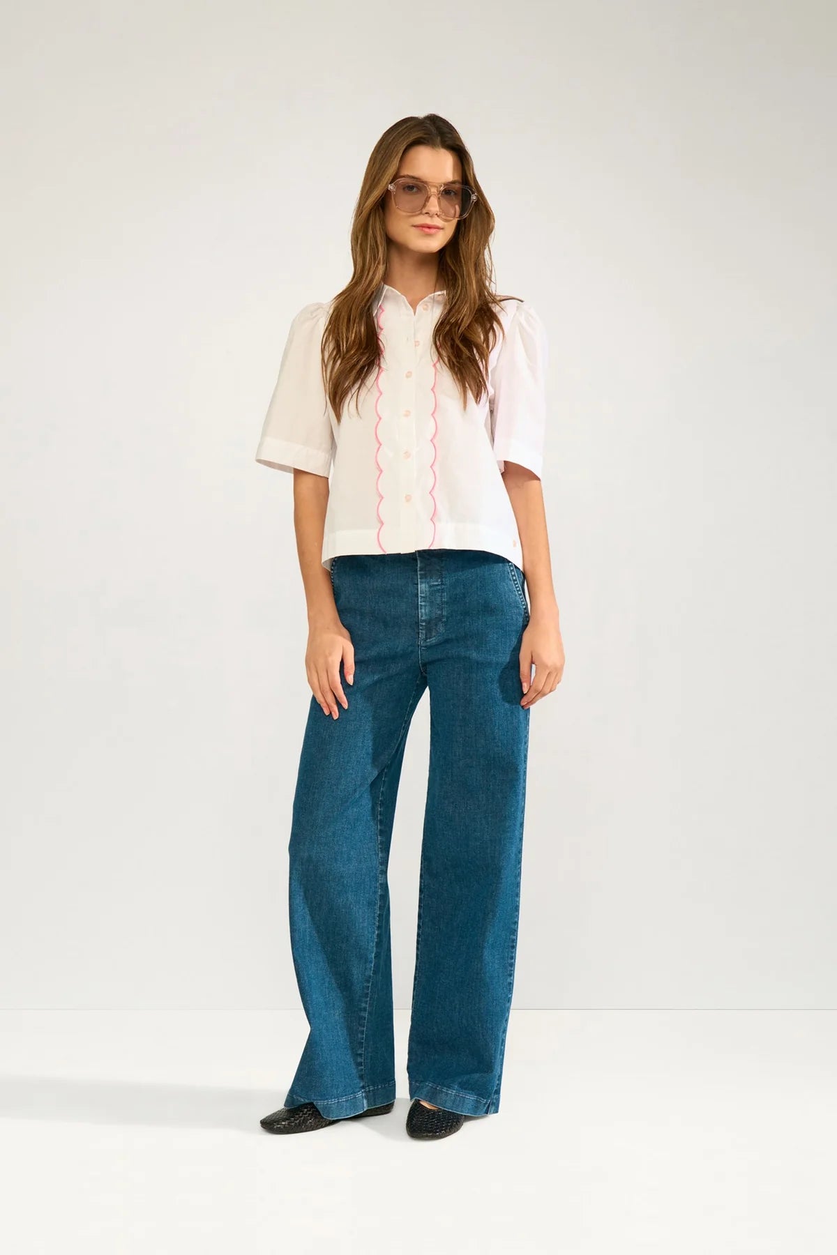 Nusienna Shirt, Bright Wihite