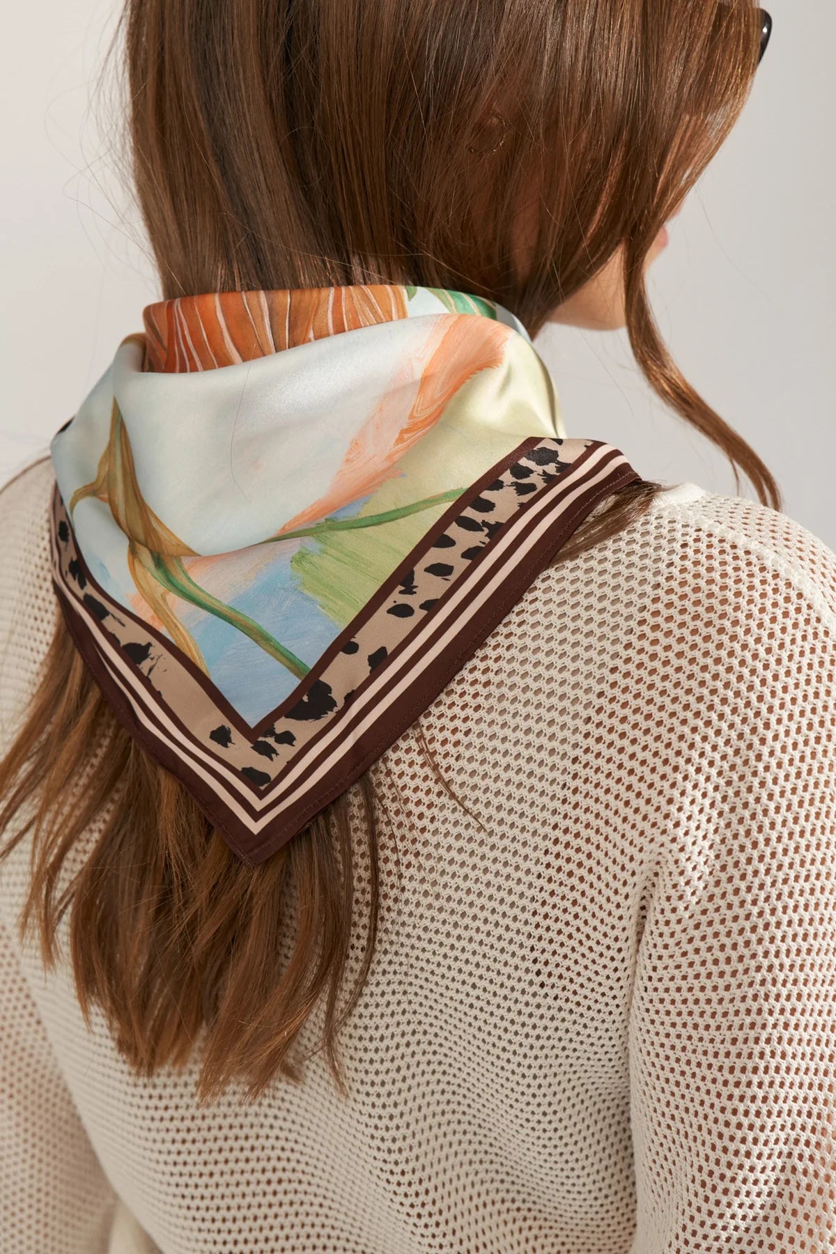 Nukayla Satin Scarf, Airy Blue