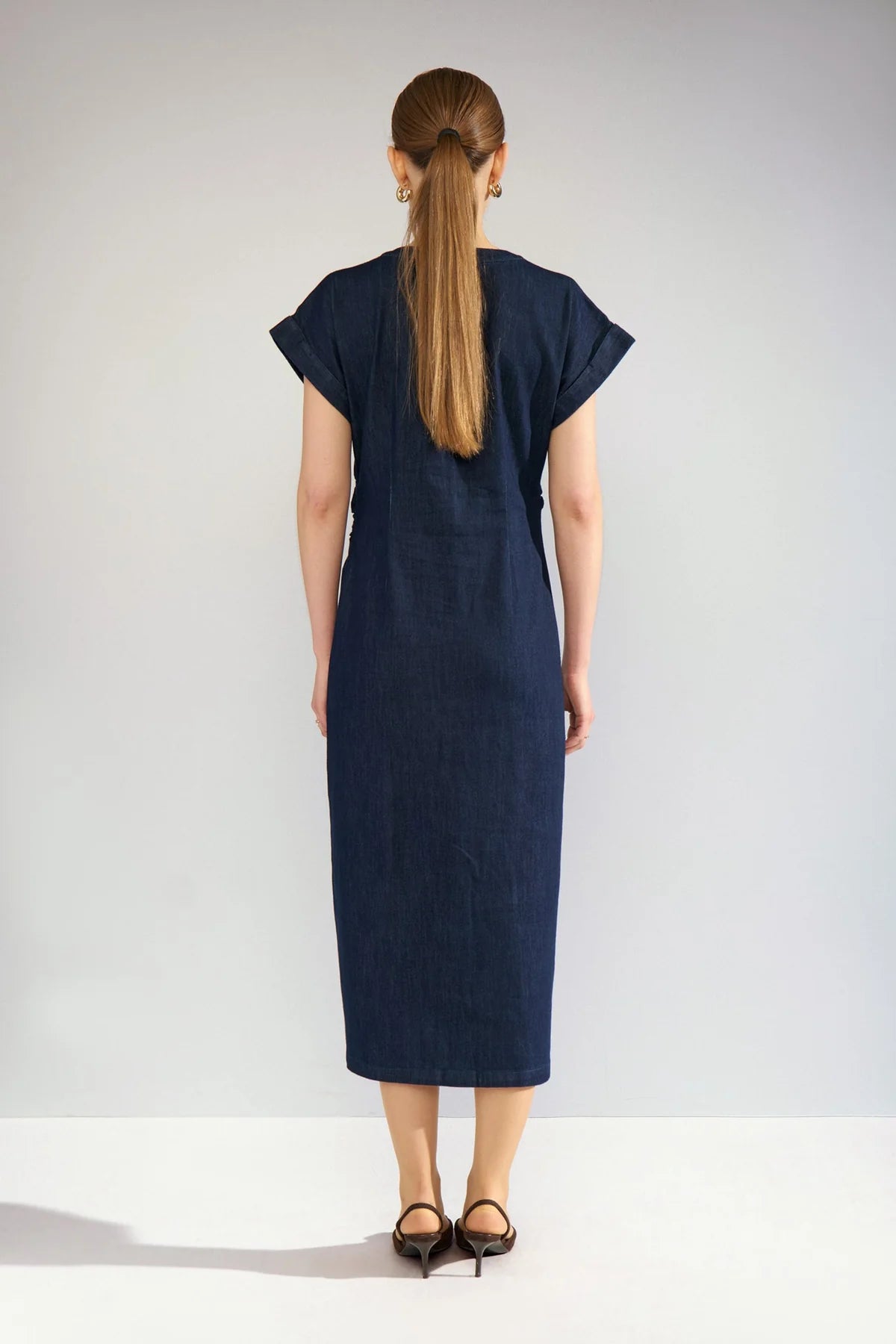 Nualetta Dress, Dark Blue Denim