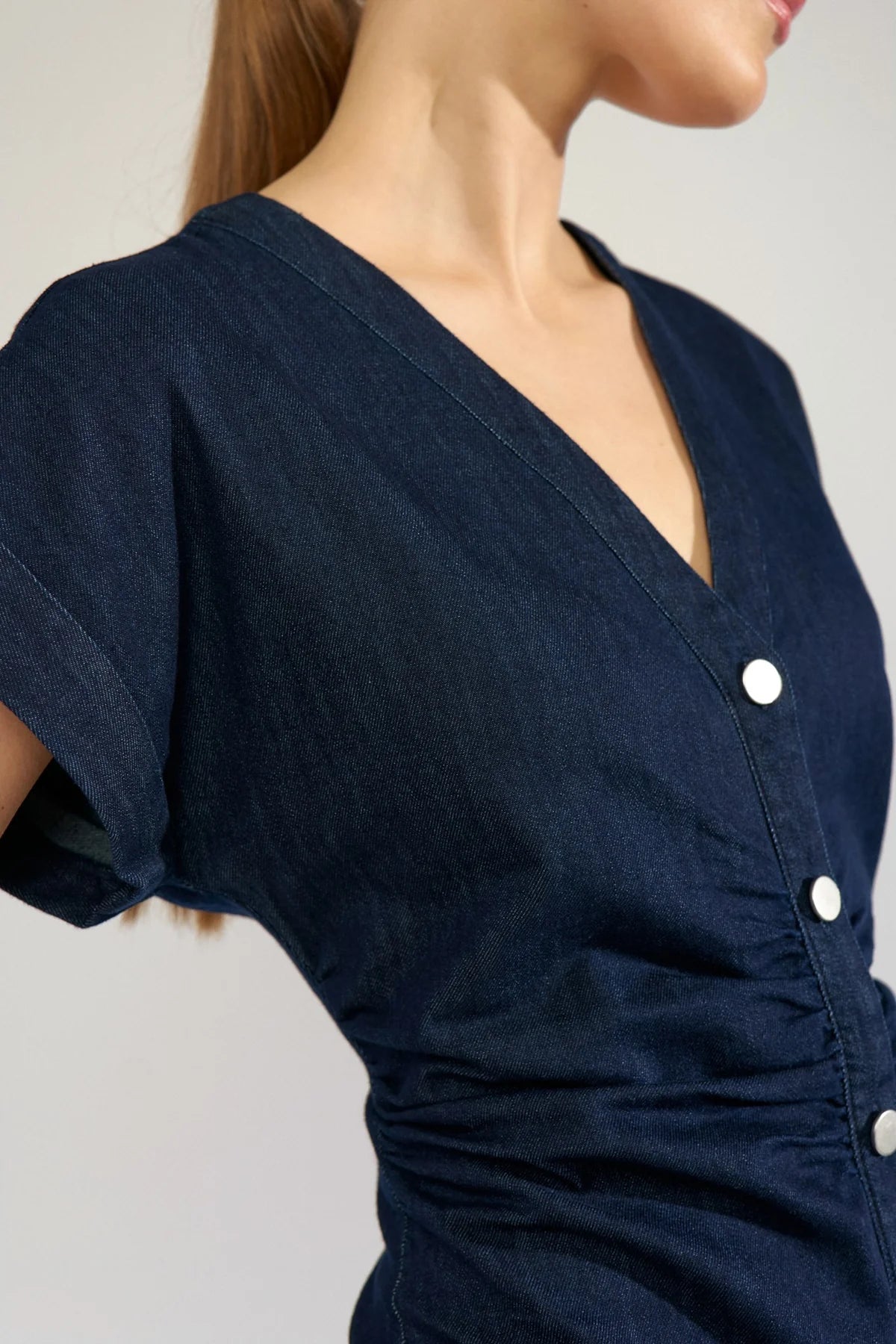 Nualetta Dress, Dark Blue Denim