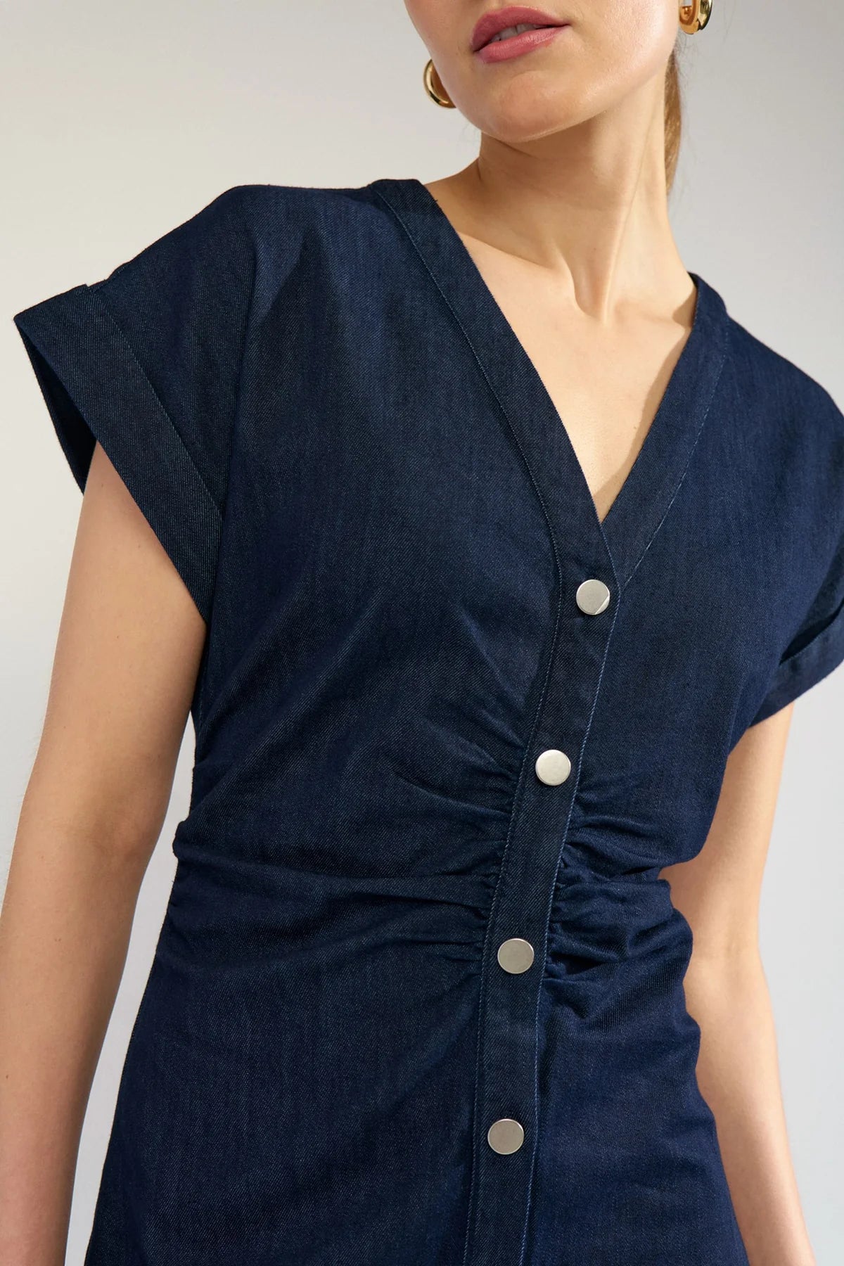 Nualetta Dress, Dark Blue Denim