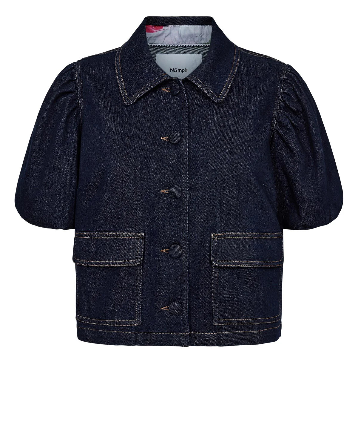 Nualetta SS Shirt Dark Blue Denim, Nümph, Såininorden