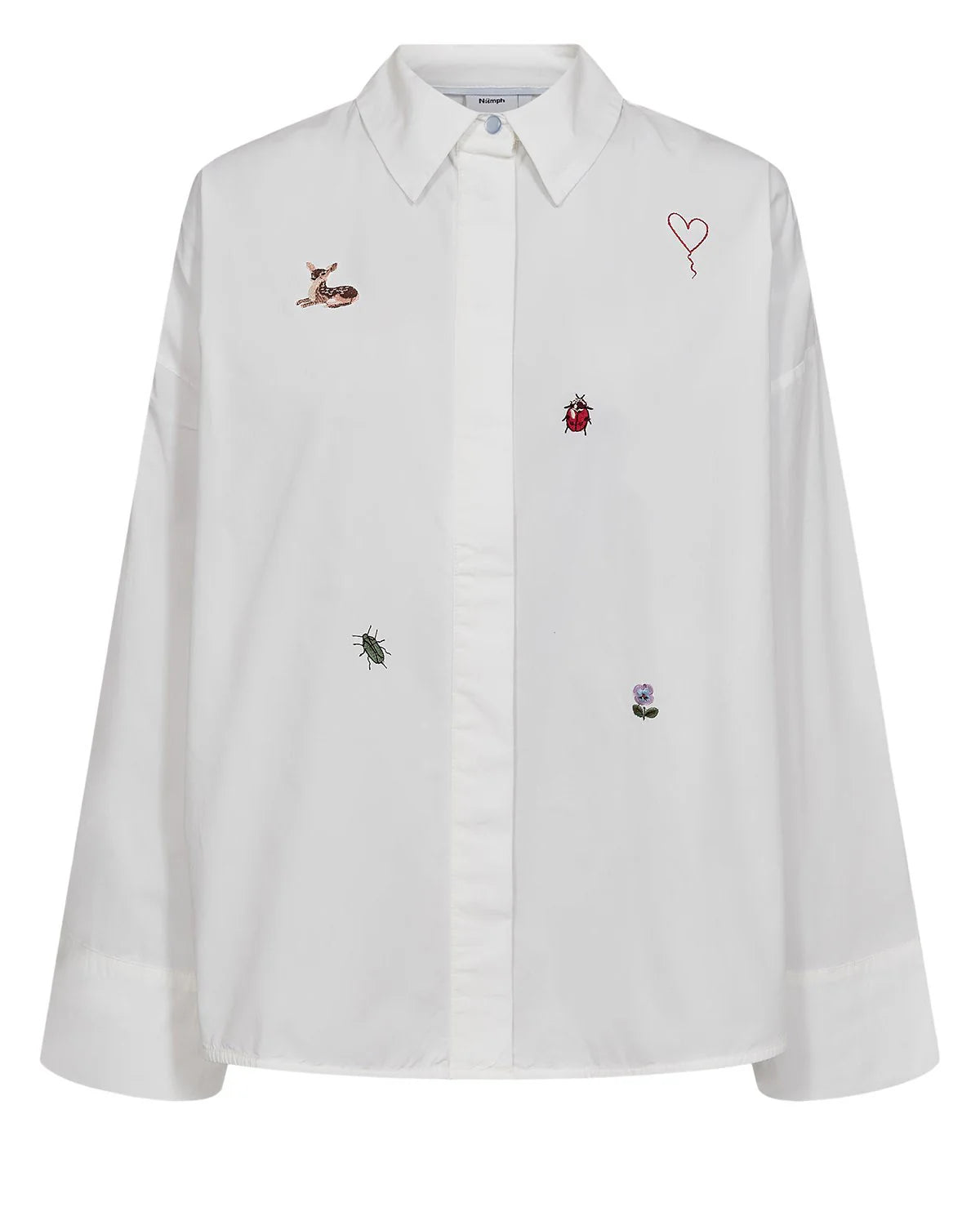 Nutenja Shirt Bright White, Nümph, Såininorden