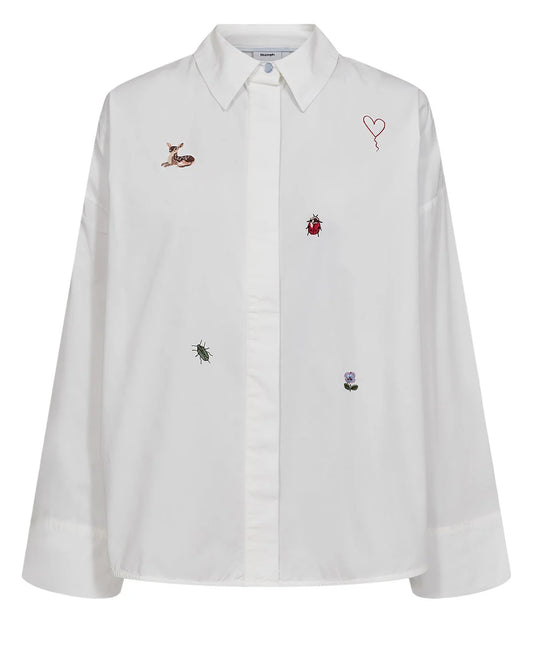 Nutenja Shirt Bright White, Nümph, Såininorden