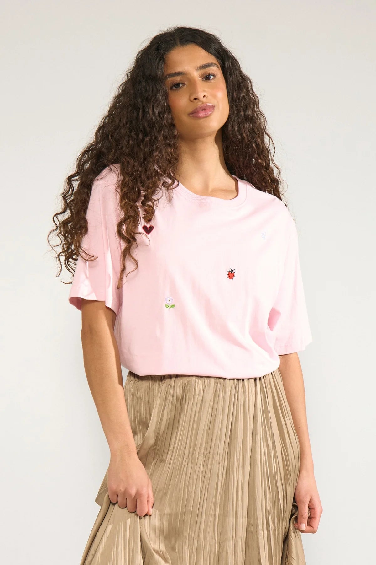 Nutenia Boxy T-shirt, Pink Lady