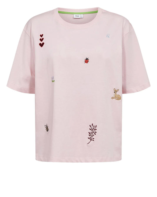 Nutenia Boxy T-shirt Pink Lady, Nümph, Såininorden