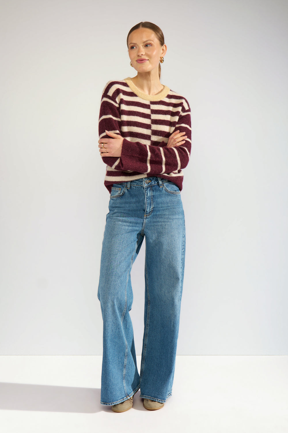 Nuriette Block Stripe Pullover, Fig