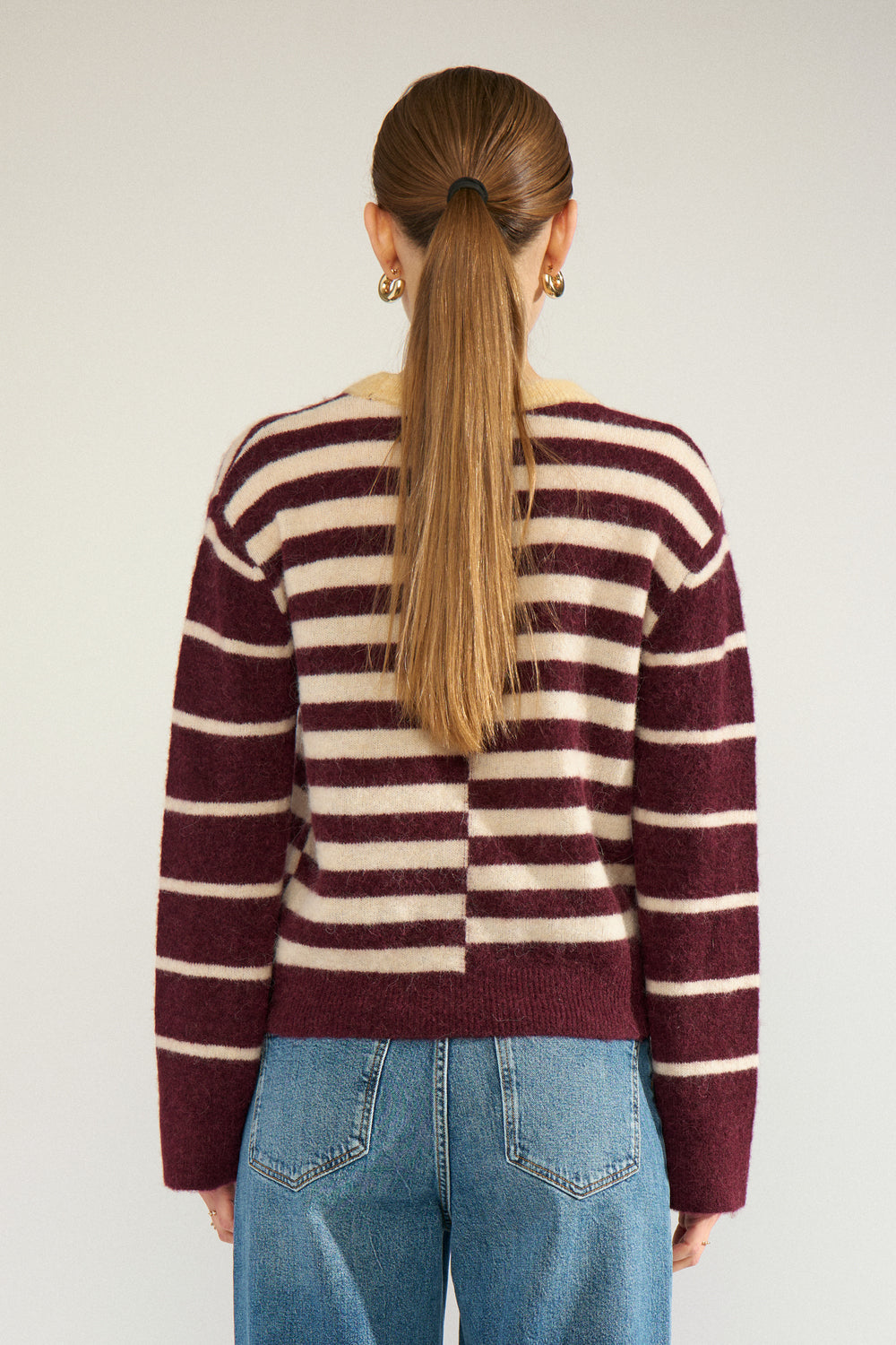 Nuriette Block Stripe Pullover, Fig