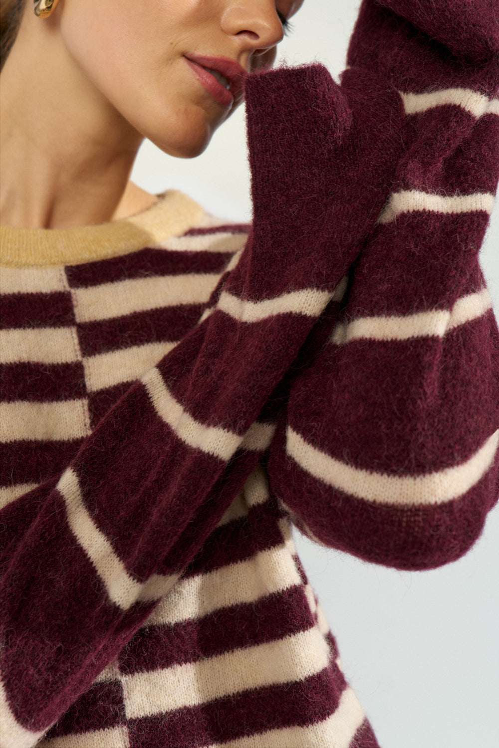 Nuriette Block Stripe Pullover, Fig