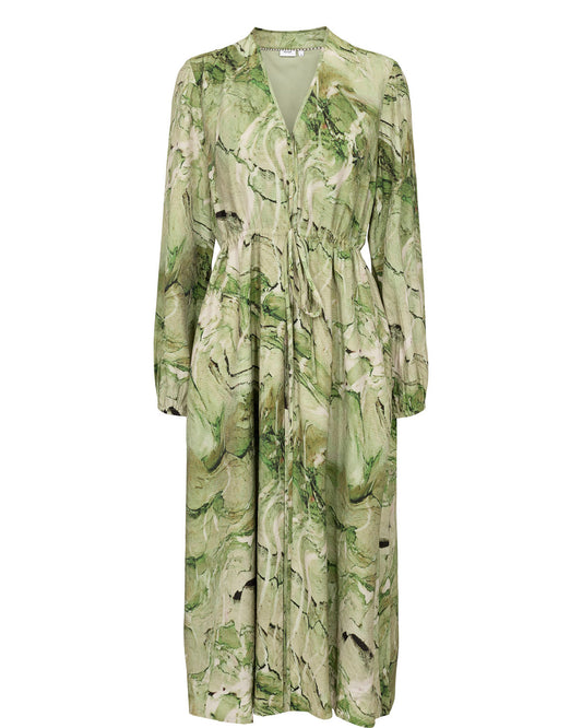 Numarla Dress Calla Green, Nümph, Såininorden