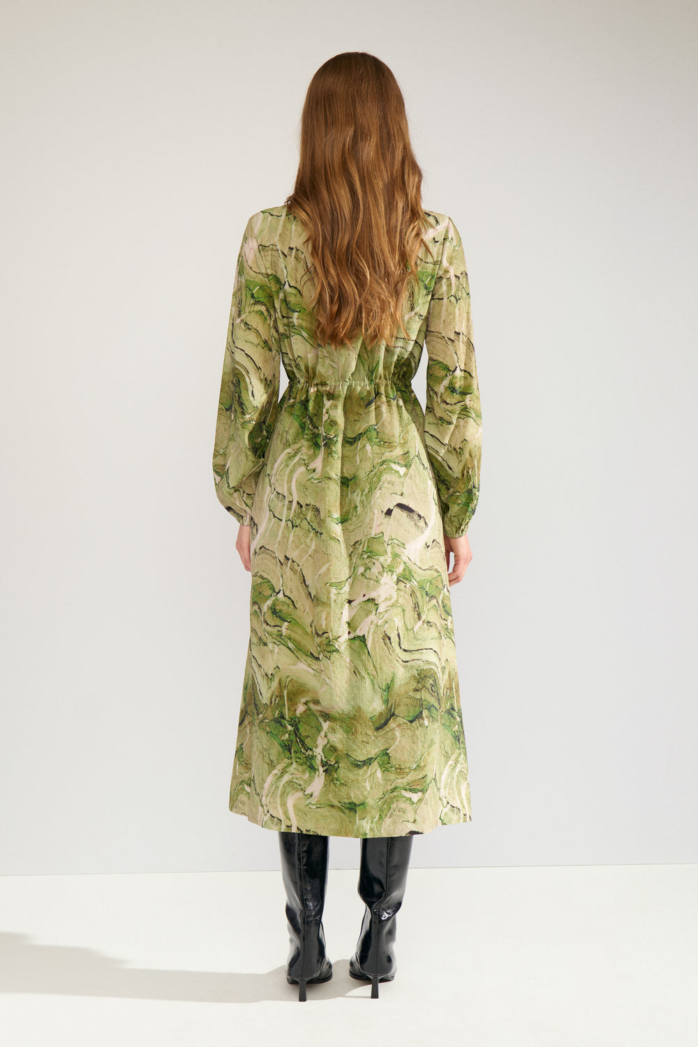 Numarla Dress, Calla Green