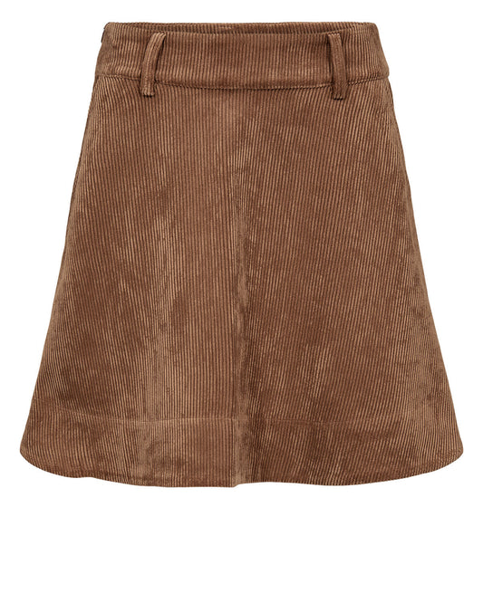 Nucelise Mini Skirt Deep Taupe, Nümph, Såininorden