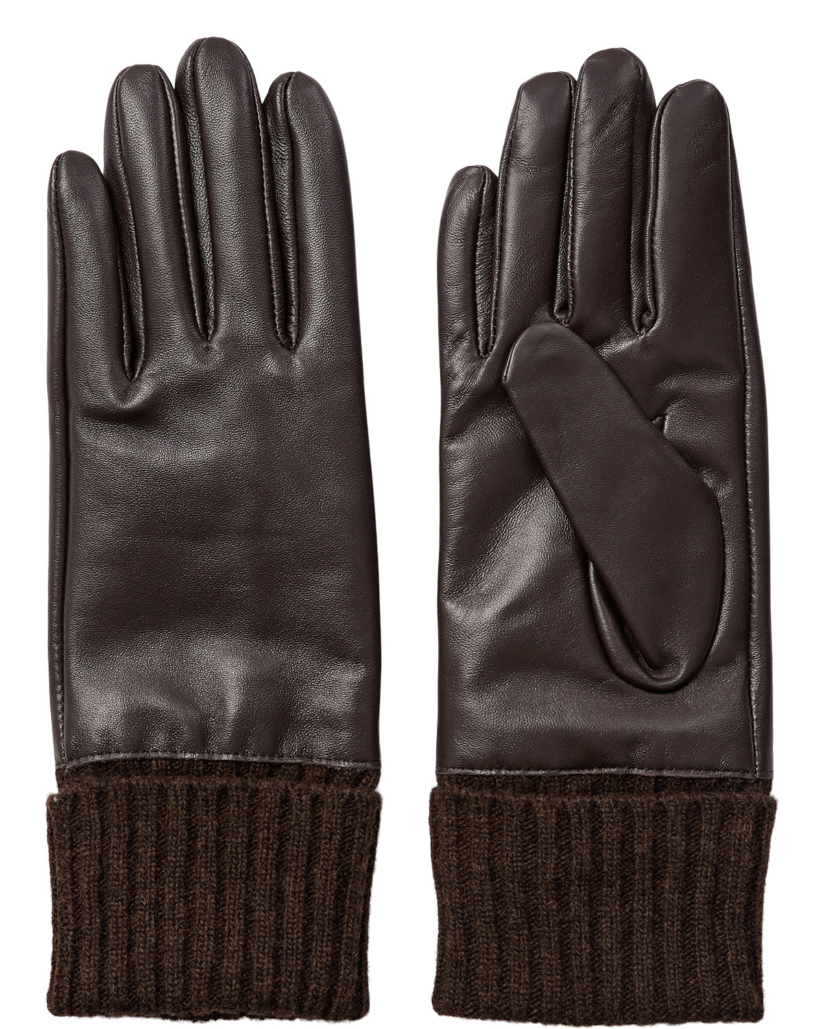 Nubirna Leather Gloves Black Coffee, Nümph