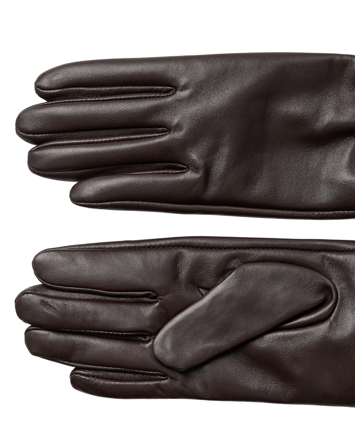 Nubirna Leather Gloves, Black Coffee