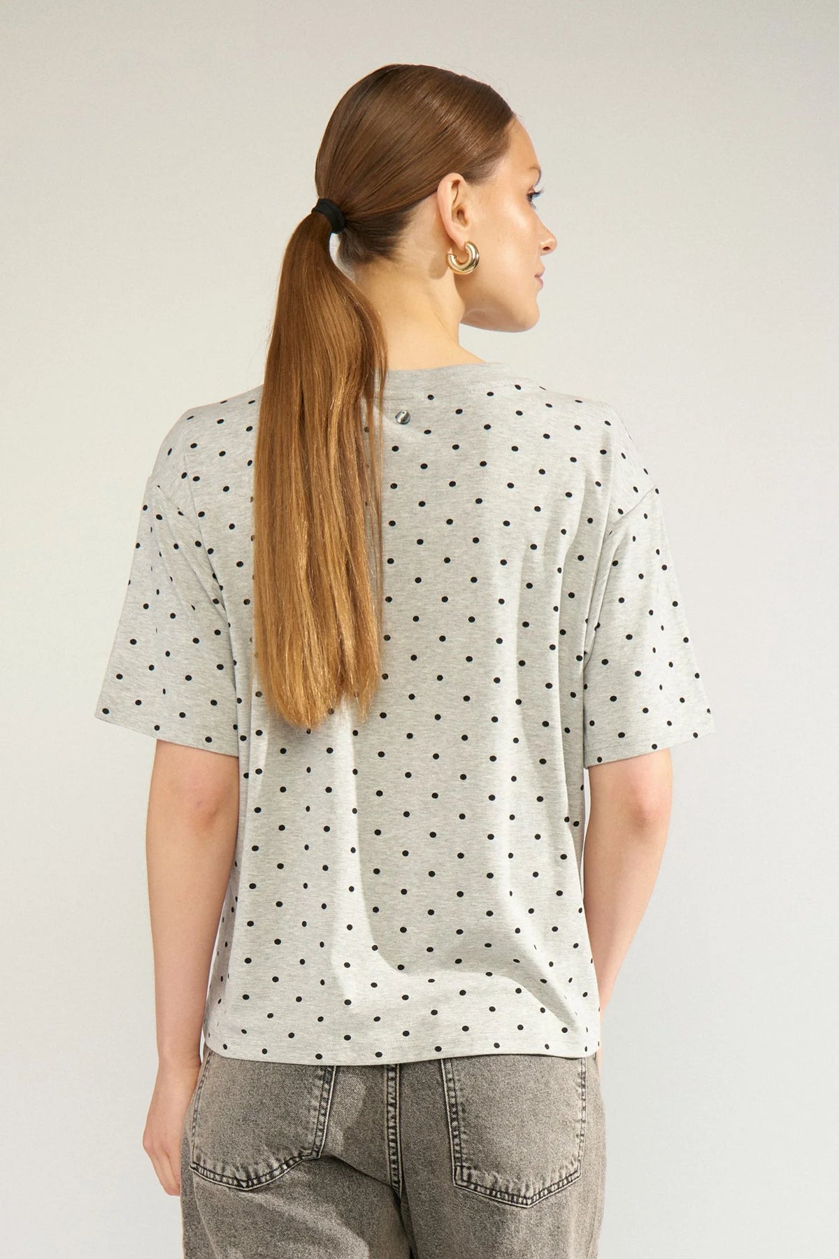 Nurossa Oversize T-shirt, Light Grey Mel