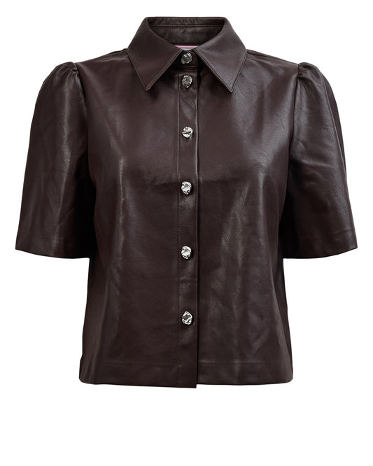 Nucilli PU Shirt Chocolate Plum, Nümph