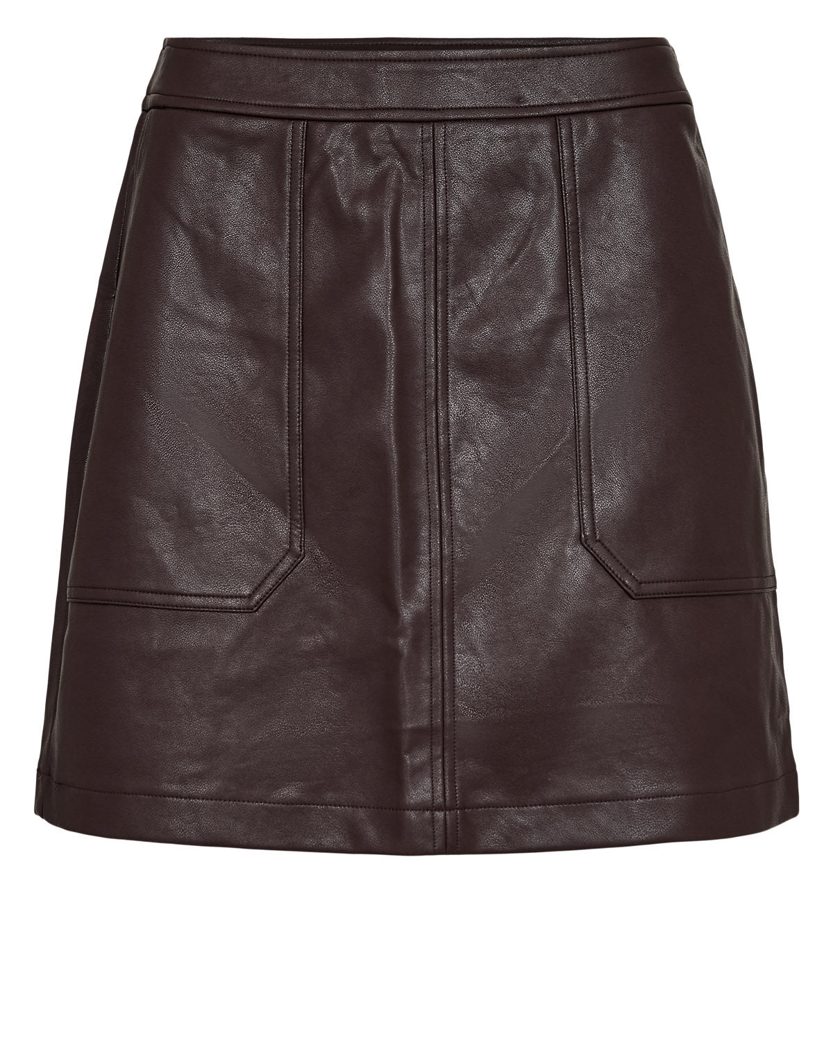 Nucilli PU Mini Skirt Chocolate Plum, Nümph