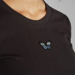 T-shirt Mysen Butterfly, Charcoal