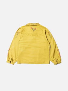 Edith Embroidery Blouse, Lime